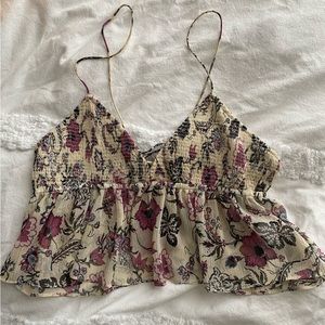 Zara floral crop top